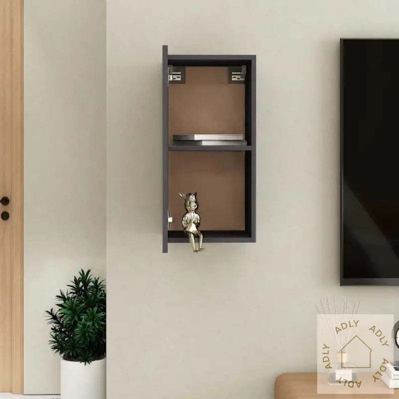 Tv-Benk Grå 30,5X30X60 Cm Sponplate