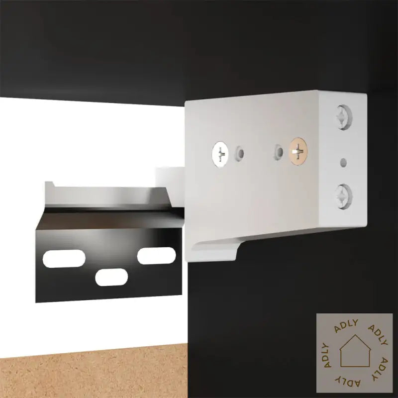 Tv-Benksett 4 Deler Svart Konstruert Tre