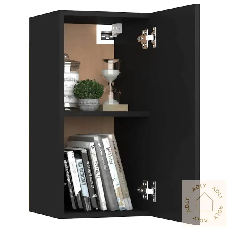 Tv-Benk Svart 30,5X30X60 Cm Konstruert Tre