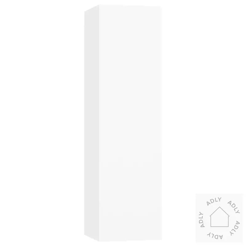 Tv-Benksett 3 Deler Hvit Konstruert Tre