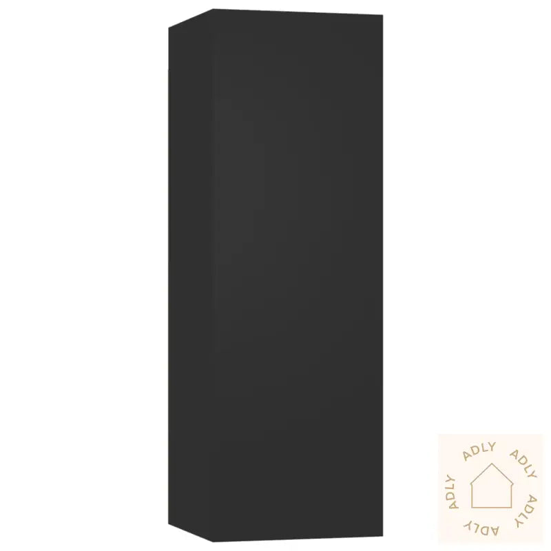 Tv-Benksett 4 Deler Svart Konstruert Tre