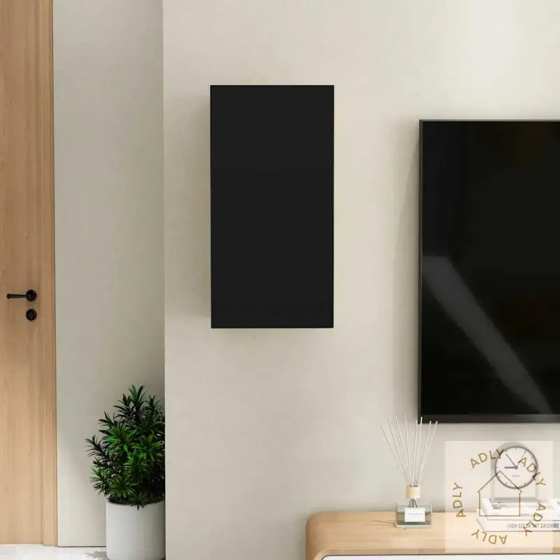 Tv-Benk Svart 30,5X30X60 Cm Konstruert Tre