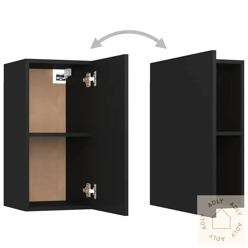 Tv-Benk Svart 30,5X30X60 Cm Konstruert Tre