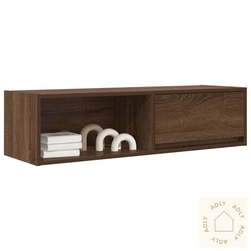 Tv-Benk Sonoma Eik 100X31X25,5 Cm Konstruert Tre