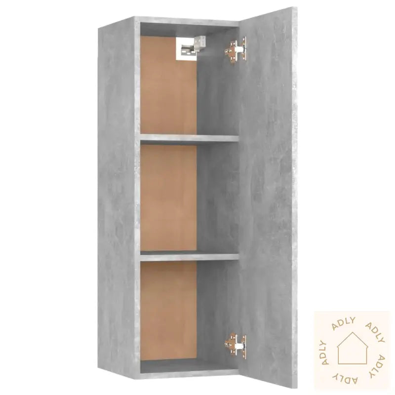 Tv-Benksett 8 Deler Betonggrå Konstruert Tre