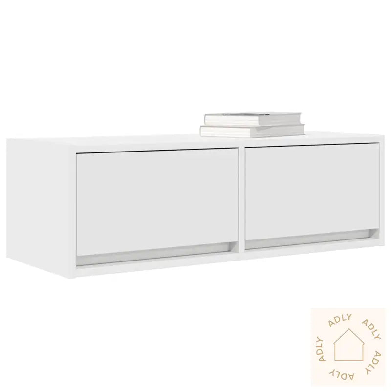 Tv-Benk Hvit 80X31X25,5 Cm Konstruert Tre