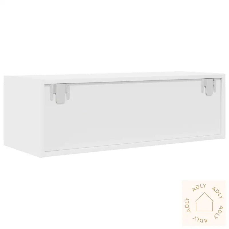 Tv-Benk Hvit 80X31X25,5 Cm Konstruert Tre