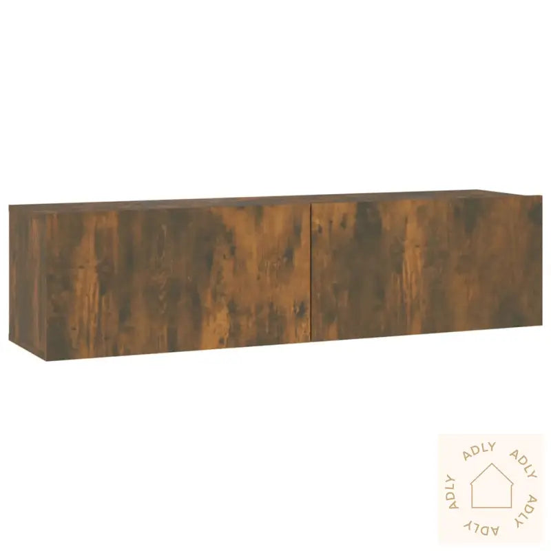 Tv-Benk Røkt Eik 120X30X30 Cm Konstruert Tre