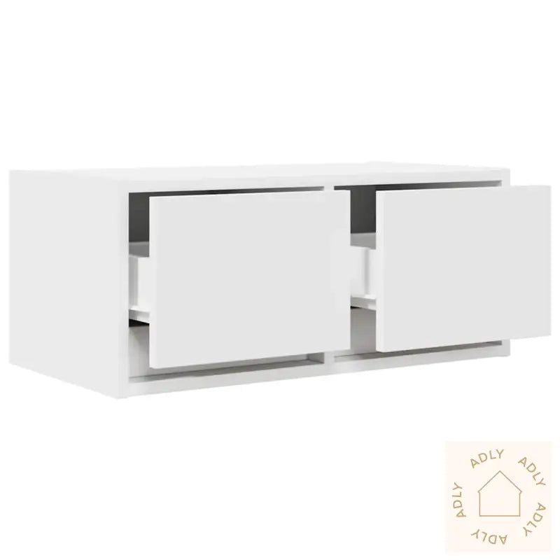 Tv-Benker 2 Stk Hvit 60X31X25,5 Cm Konstruert Tre