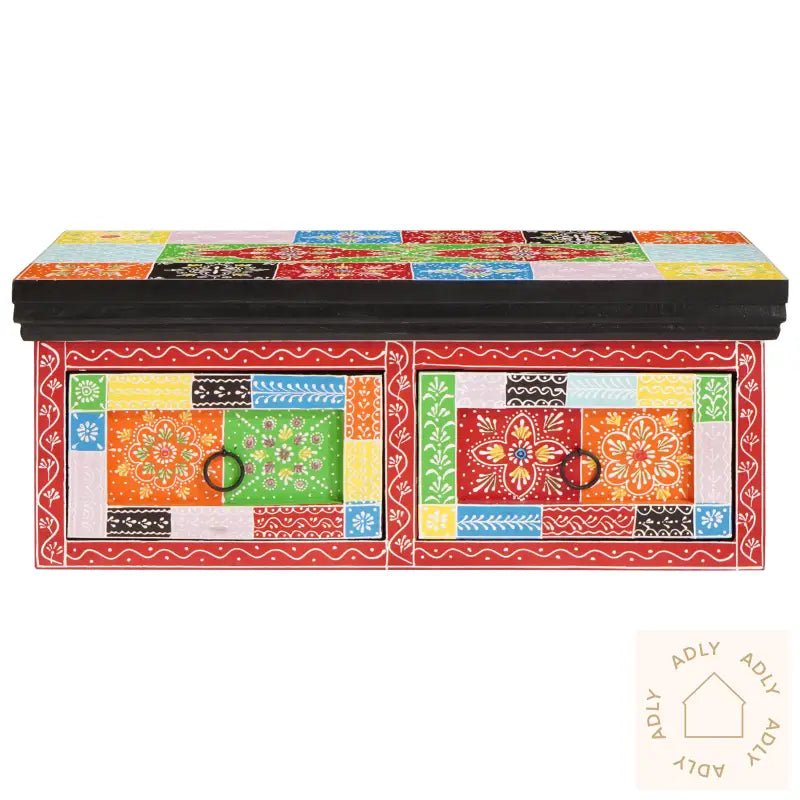 Vegghengt Tv-Skap 60X30X24 Cm Solid Tre Grovt Mango