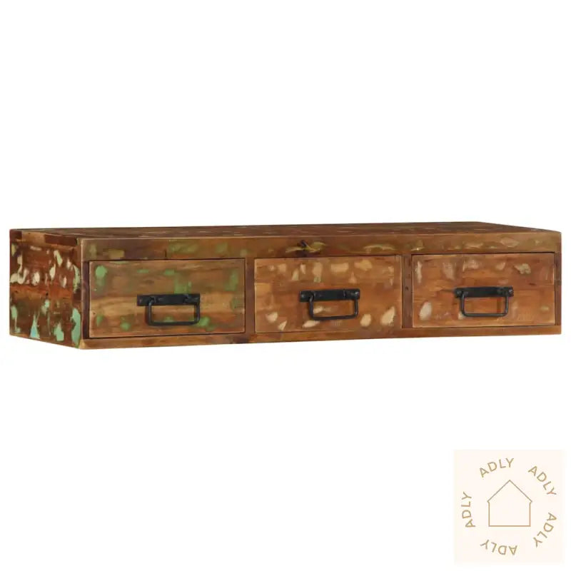 Veggmontert Tv-Benk 100X30X19 Cm Gjenvunnet Heltre