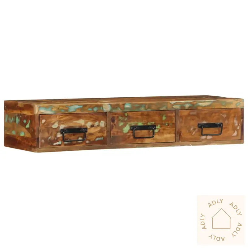 Veggmontert Tv-Benk 100X30X19 Cm Gjenvunnet Heltre