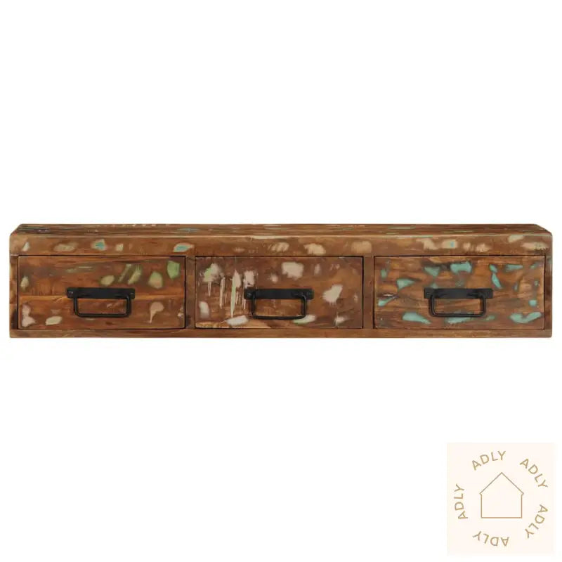 Veggmontert Tv-Benk 100X30X19 Cm Gjenvunnet Heltre