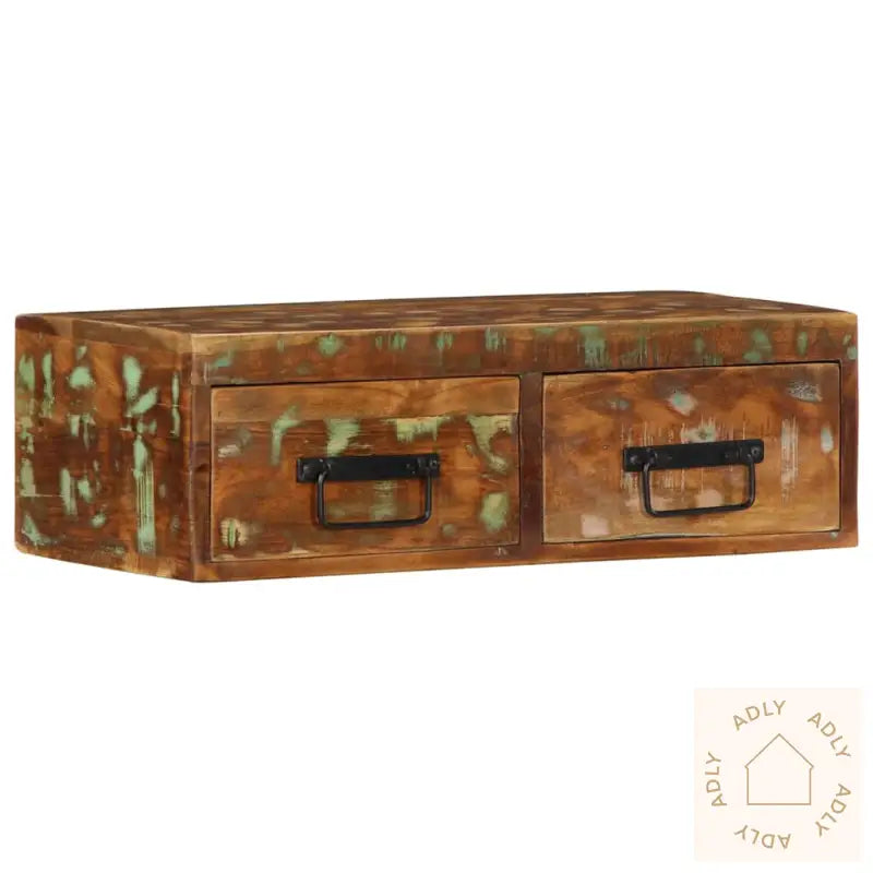 Veggmontert Tv-Benk 60X30X19 Cm Gjenvunnet Heltre