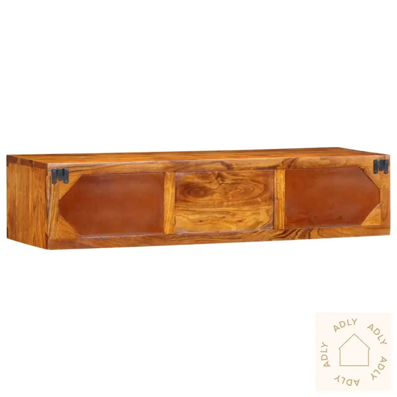 Veggmontert Tv-Skap Flerfarget 100X30X22 Heltre Akasie