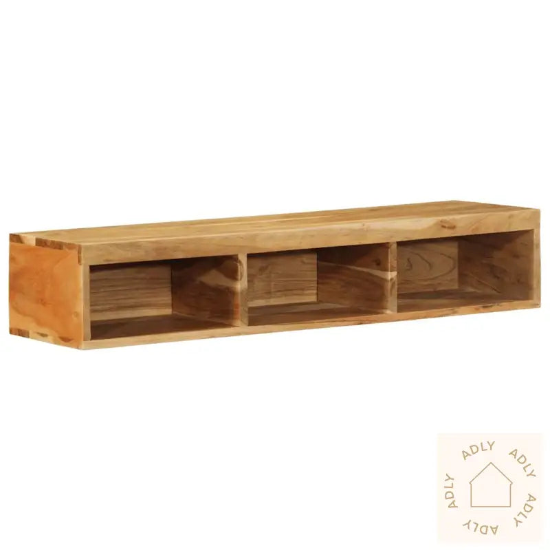 Veggmontert Tv-Benk 100X30X19 Cm Heltre Akasie