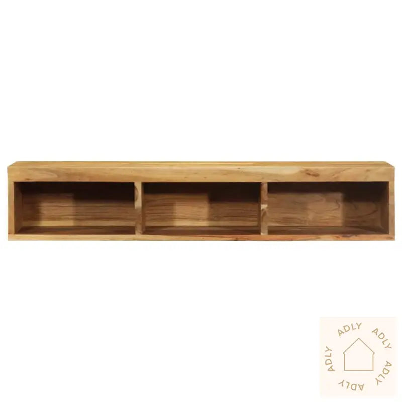 Veggmontert Tv-Benk 100X30X19 Cm Heltre Akasie