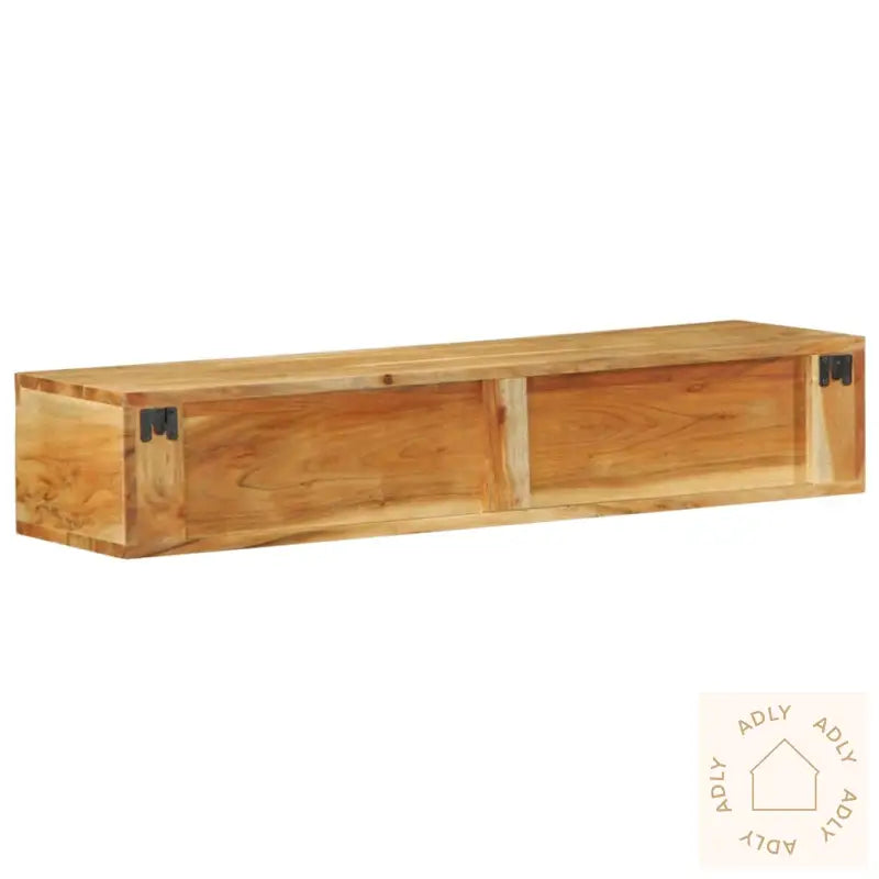 Veggmontert Tv-Benk 100X30X19 Cm Heltre Akasie