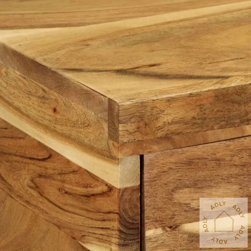 Veggmontert Tv-Benk 100X30X19 Cm Heltre Akasie