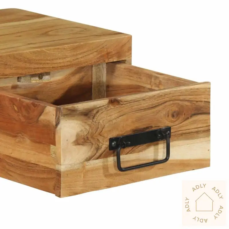 Veggmontert Tv-Benk 100X30X19 Cm Heltre Akasie