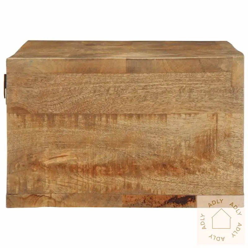 Veggmontert Tv-Benk 100X30X19 Cm Grovt Heltre Mangotre