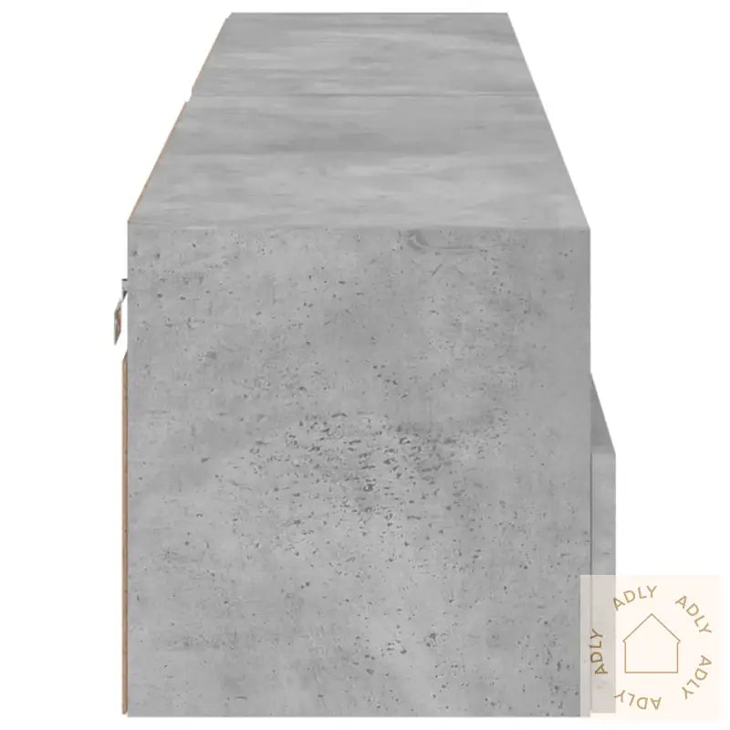 Vegghengte Tv-Benker 2 Stk Betonggrå 80X30X30 Cm Konstruert Tre