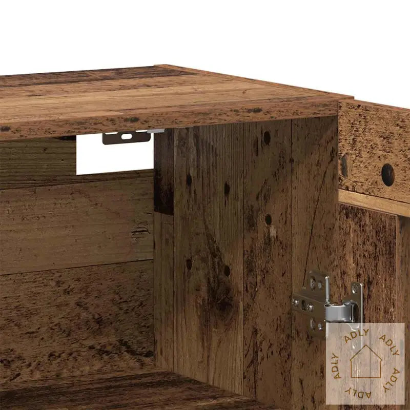 Veggmonterte Skap Sett På 2 Stk - Eldre Tre, 69,5 X 34 X 90 Cm - Konstruksjonsmateriale