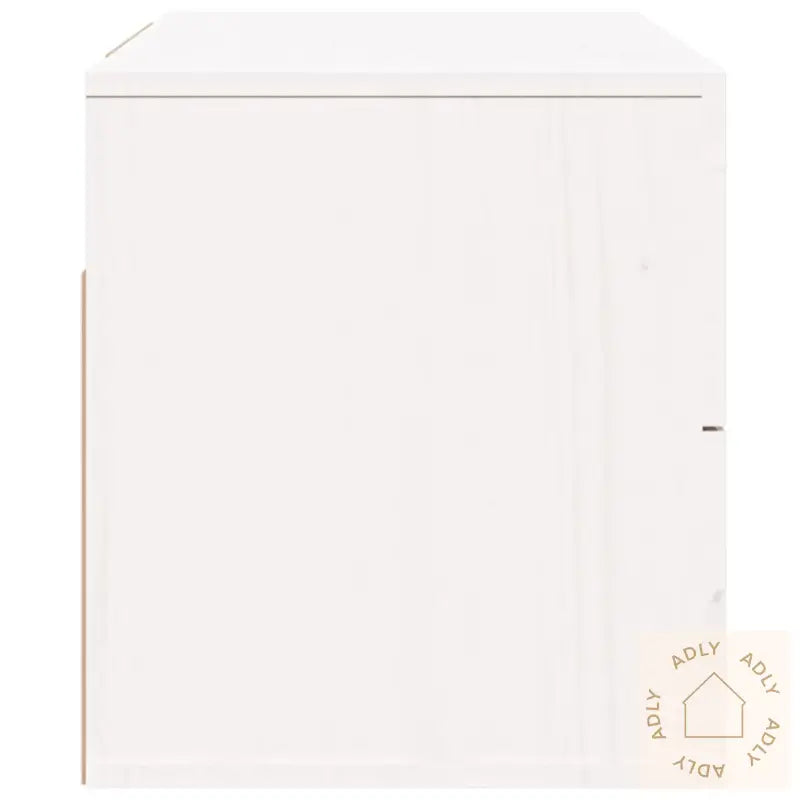 Veggmonterte Nattbord 2 Stk Hvit 50X36X40 Cm
