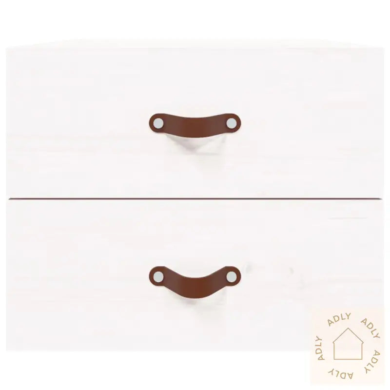 Veggmonterte Nattbord 2 Stk Hvit 50X36X40 Cm