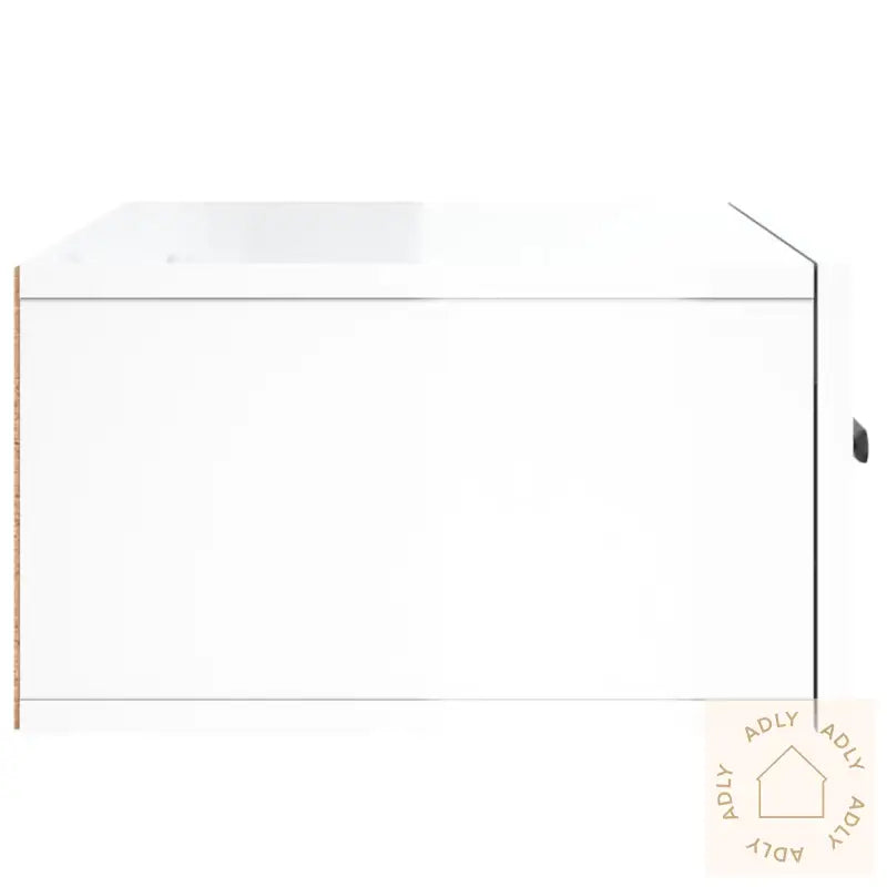 Veggmonterte Nattbord 2 Stk Høyglans Hvit 35X35X20 Cm