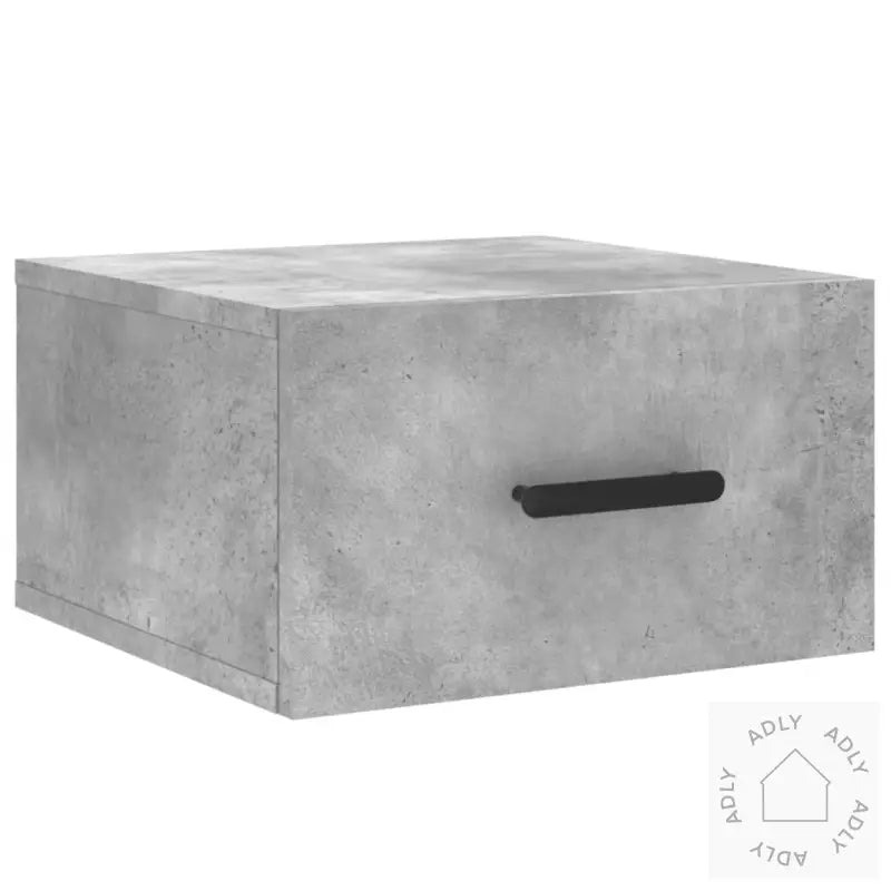 Veggmonterte Nattbord 2 Stk Betonggrå 35X35X20 Cm