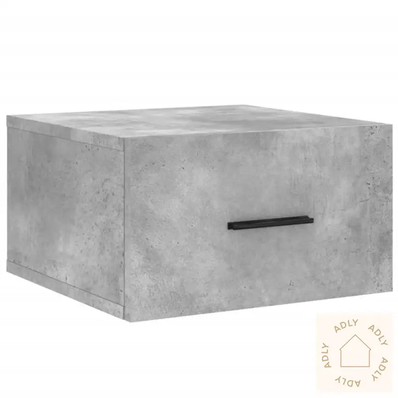Veggmonterte Nattbord 2 Stk Betonggrå 35X35X20 Cm