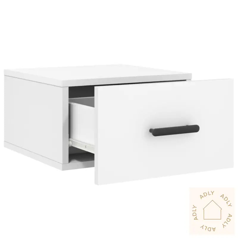 Veggmonterte Nattbord 2 Stk Hvit 35X35X20 Cm