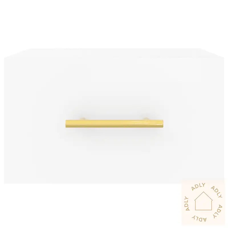 Veggmonterte Nattbord 2 Stk Hvit 35X35X20 Cm