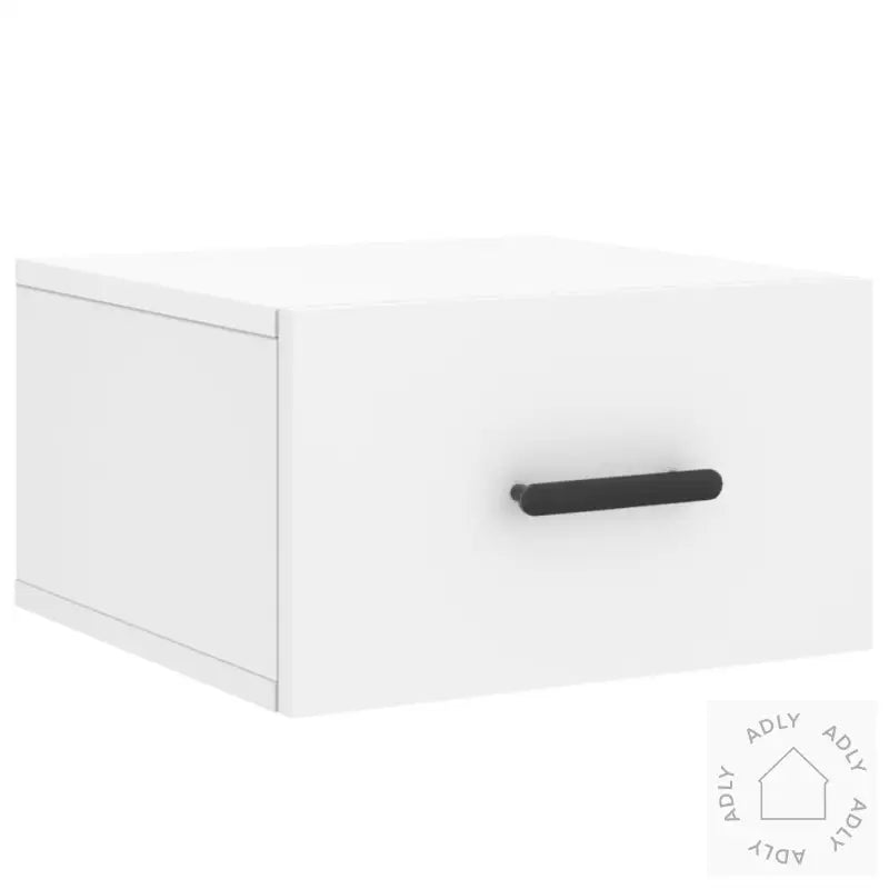 Veggmonterte Nattbord 2 Stk Hvit 35X35X20 Cm