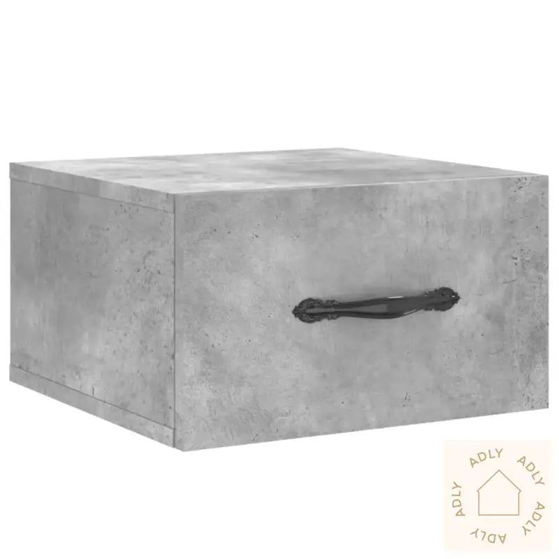 Veggmonterte Nattbord 2 Stk Betonggrå 35X35X20 Cm