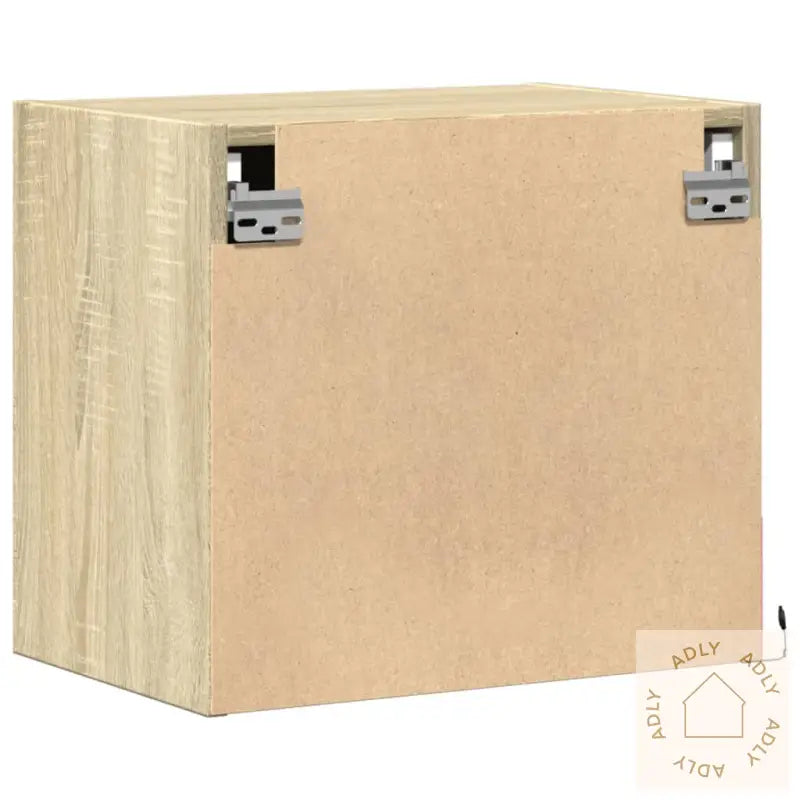 Vegghengte Nattbord Med Led-Lys 2 Stk Sonoma Eik