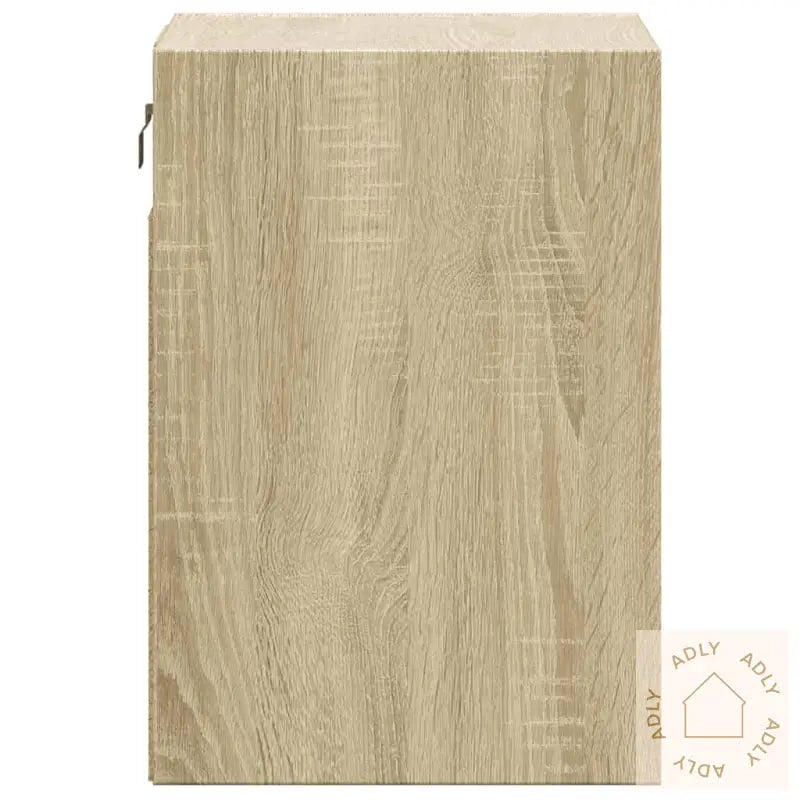 Vegghengte Nattbord Med Led-Lys 2 Stk Sonoma Eik