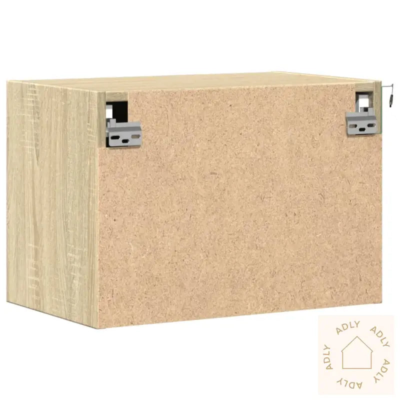 Vegghengte Nattbord Med Led-Lys 2 Stk Sonoma Eik