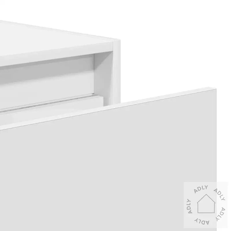 Vegghengte Nattbord Med Led-Lys 2 Stk Hvit