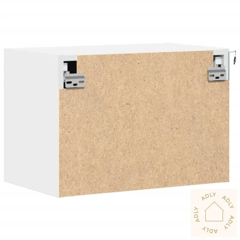 Vegghengte Nattbord Med Led-Lys 2 Stk Hvit