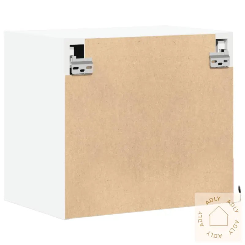 Vegghengte Nattbord Med Led-Lys 2 Stk Hvit