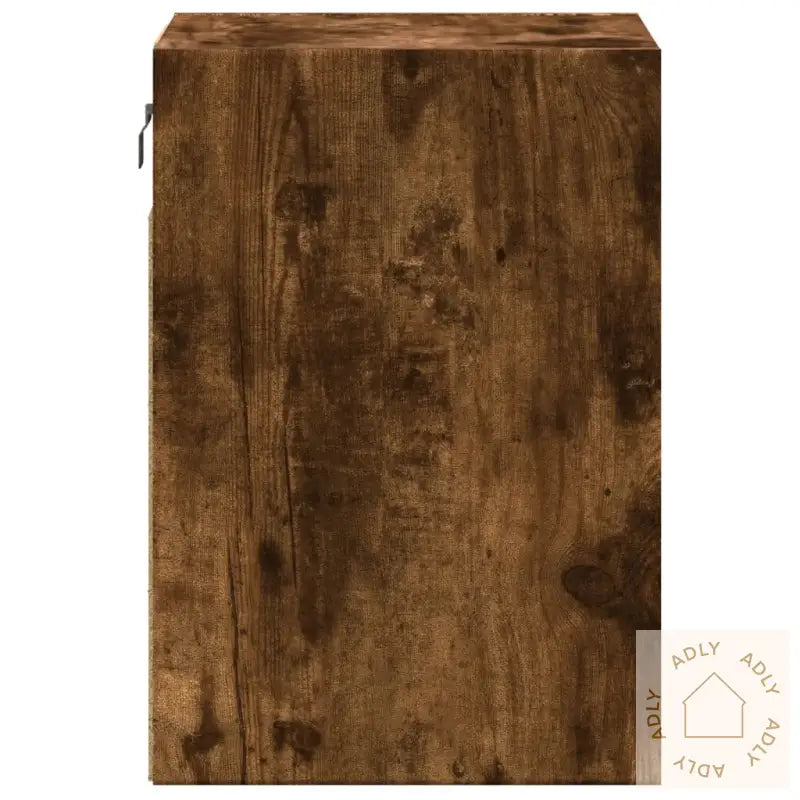 Vegghengte Nattbord Med Led-Lys 2 Stk Røkt Eik