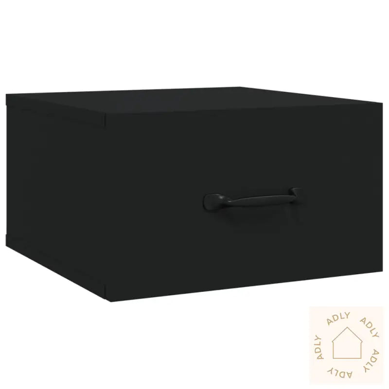 Veggmontert Nattbord 2 Stk Svart 35X35X20 Cm