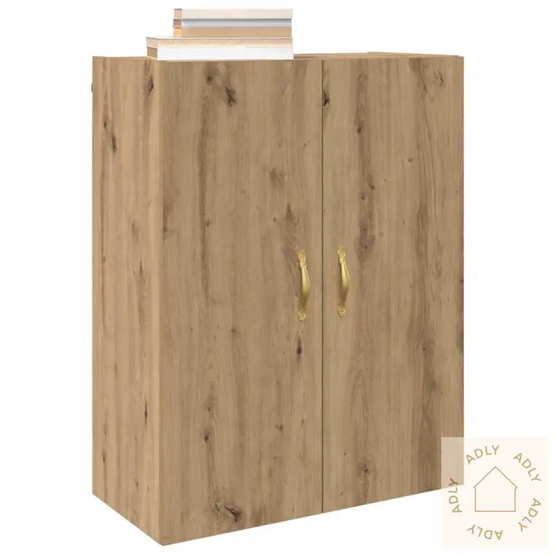 Vegghengte Skap Med Hylle Med Lagring Med Dør 2 Pcs Artisan Eik 69.5 X 34 X 90 Cm