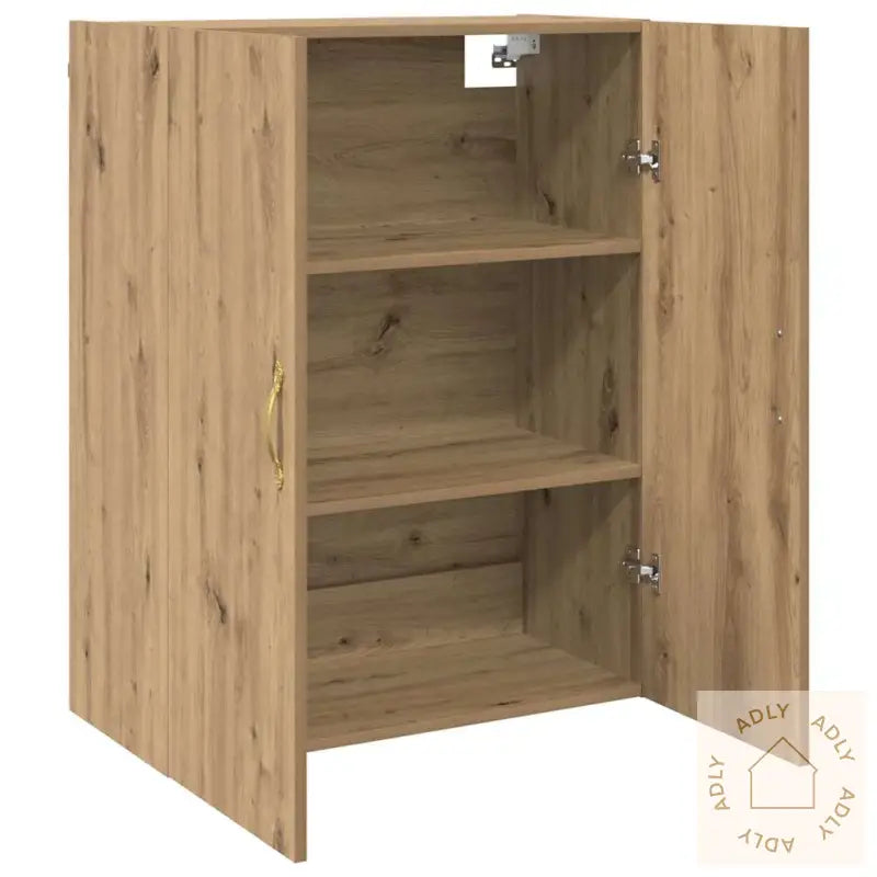Vegghengte Skap Med Hylle Med Lagring Med Dør 2 Pcs Artisan Eik 69.5 X 34 X 90 Cm