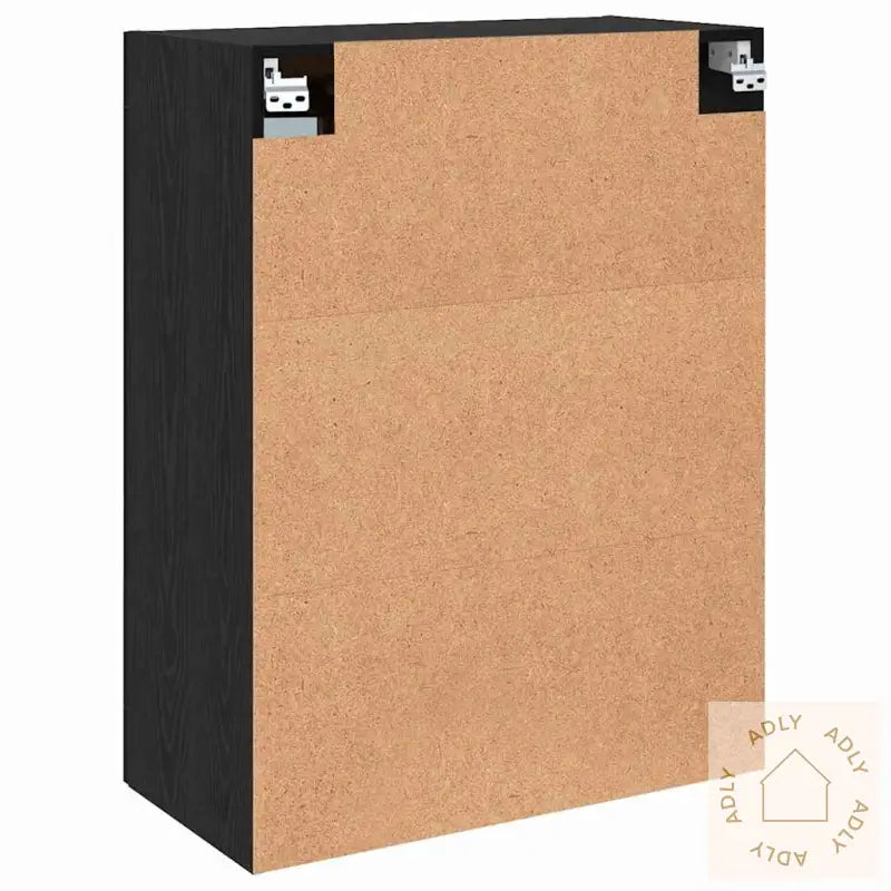 Vegghengte Skap Med Hylle Annet Med Lagring Med Dør 2 Pcs Svart Eik 69.5 X 34 X 90 Cm