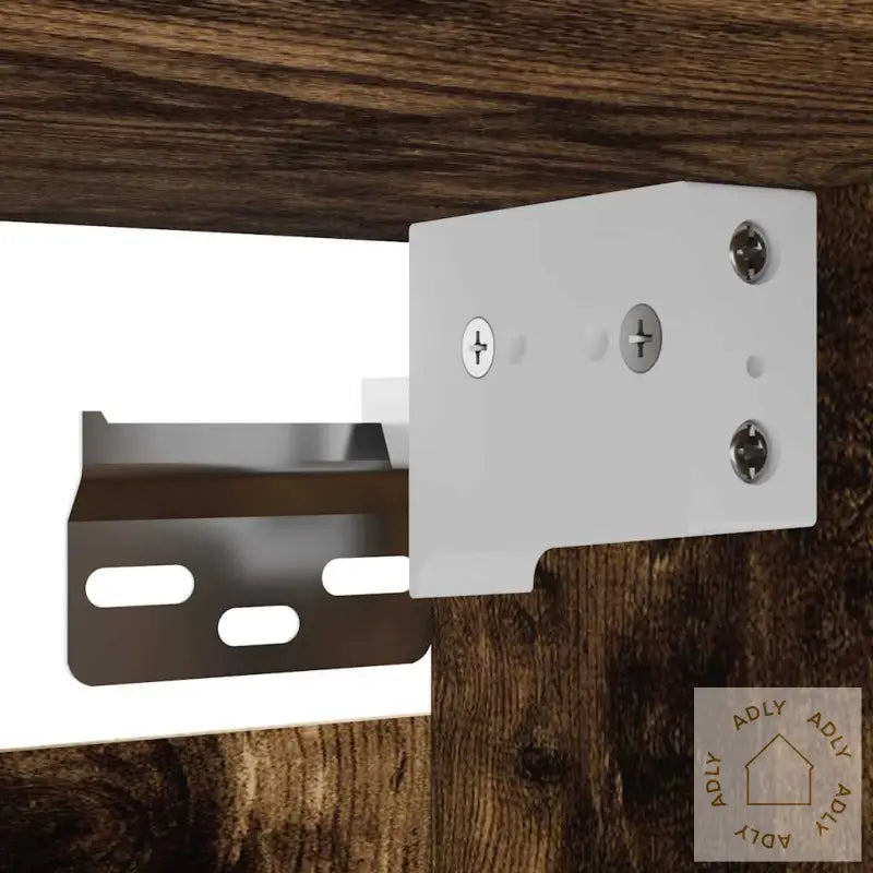 Vegghengte Tv-Benker 4 Stk Røkt Eik 30,5X30X30 Cm