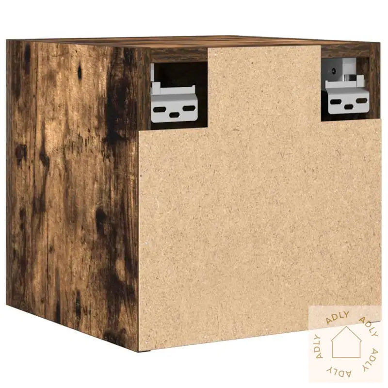 Vegghengte Tv-Benker 4 Stk Røkt Eik 30,5X30X30 Cm