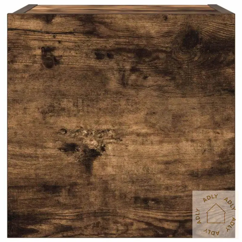 Vegghengte Tv-Benker 4 Stk Røkt Eik 30,5X30X30 Cm